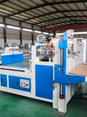 Corrugated Cardboard Semi Auto Folding Gluing Machiine for Carton